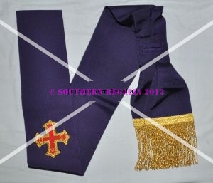 Red Cross of Constantine Companions Sash (with Cross) - Click Image to Close
